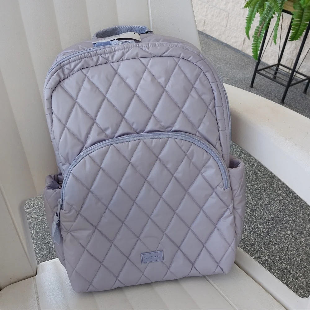 Vera Bradley Ultralight Large Essential Backpack Lavender Pearl NWT